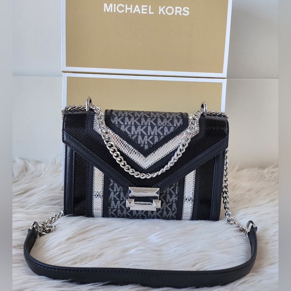 Michael Kors Black and Gray Women's Bag